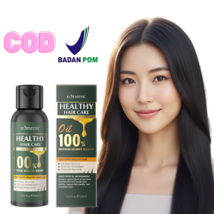 KORMESIC Hair Care Serum Oil Minyak Kemiri Bakar 100% untuk Perawatan Rambut & Jenggot ORI BPOM