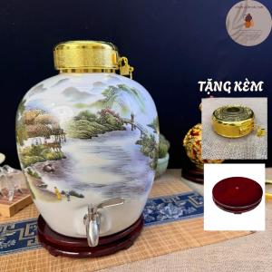 Bình Gốm Sứ Ngâm rượυ Men Bóng Giang Sơn Thể Tích 5L 10L 20L Chất Liệu Cao Cấp An Toàn Bảo Quản rượυ Dung Tích Đa Dạng Phù Hợp Mọi Nhu Cầu
