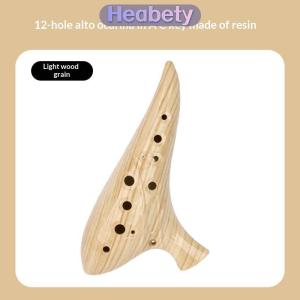 Heabety 12 Lỗ Ocarina Cụ Ocarinas Alto C Tone Chuyên Nghiệp Nhựa Ocarina Cụ Cho Người Yêu Âm Nhạc Mới Bắt Đầu