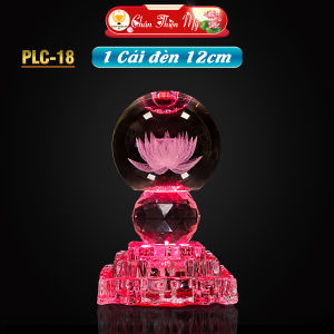 Đèn Bàn Thờ Pha Lê Quả Cầu CHÂN THIỆN MỸ Trang Trí Bàn Thờ Phật Gia Tiên PLC-18
