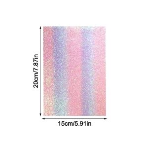 CUFEI DIY Handmade DIY Fabric Ironing Cloth Rainbow Glitter Non Stick Baking Cloth Creative Gradient Beads Bean Paste Fabric Handmade Beads Toy