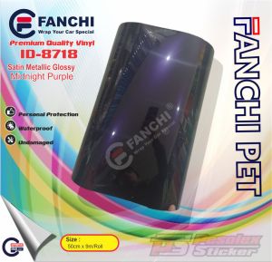 Sticker Scotlite Vinyl Premium Moonlight Purple/Midlight Purple/Hitam Lembayung Ungu Wrapping Motor/Mobil 50cm x 50cm