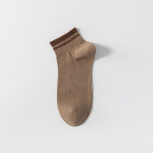 FSKS69 Kaos Kaki Pria Wanita Semata Kaki Motif Garis Kaos Kaki Ankle