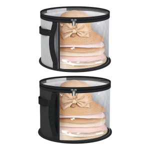 Multifunctional Black Hat Box For Men And Women Ideal For Cowboy Hats Fedoras And More With Dustproof Design