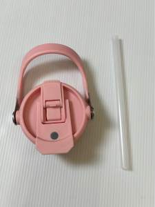 พร้อมส่งในไทยฝา2หัวดื่มแถมหลอดฝาแก้วหูหิ้ว ขนาด30ozฝาหูหิ้วปิดแก้วทรงสูง