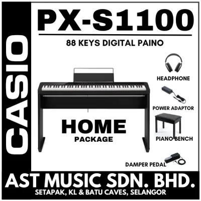Casio PX-S1100 88 keys Digital Piano Full Set / PXS1100 – Black