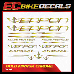 EC BIKE DECALS Weapon Bike Frame Vinyl Sticker for Mountain Bike/Road Bike And Fixie