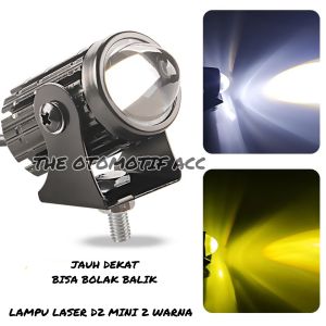 Grade A Super Terang Lampu Tembak Laser D2 High Low Putih Kuning Waterproof / Lampu Tembak D2 Mini Laser Led / Lampu Sorot Motor / Lampu Laser / Lampu D2 Laser – TOA