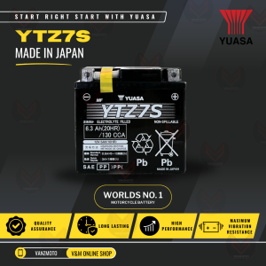 Yuasa YTZ7S Motorcycle Battery (JAPAN)