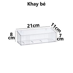 Khay dán tường trong HOKORI nhựa VIỆT NHẬT cao cấp - Đựng gia vị đồ phòng tắm khách ngủ - 5704/5