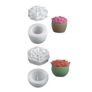 Flexible Silicone Flower Flower Mold For Resin Crafts Holder And Decorative Container Succulent Planter