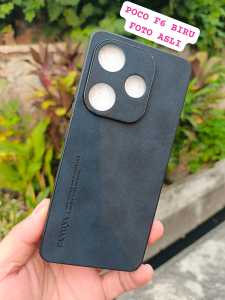 Casing Xiaomi Poco F6 Silikon kulit Leather Premium Fanoya Soft Case Handphone