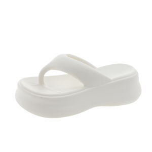 [Free Shipping] 7.0Cm Thick-Soled WomenS Outdoor Summer New Korean Style Flip-Flops Casual High-Heeled Slippers