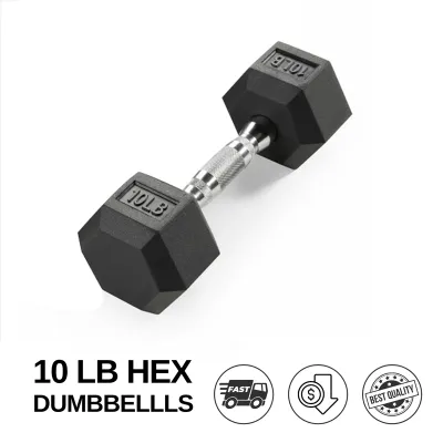 【COD】Dumbbell Set For Man Hex Dumbbell Hexagon Dumbbell 10LBS -25LBS & 30LBS-50LBS With Metal Handle