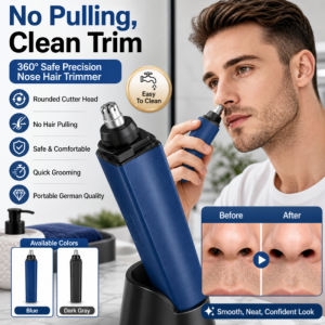 Nose Hair Trimmer Electric Nose Clipper High-Precision German Quality Portable Mens Grooming Tool