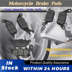 Universal Motorcycle Brake Pads Front & Rear Disc Brake Pad High Performance Friction Material Stop Smooth Ride Safe