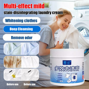 Multi-Action Stain Remover Paste Stain Remover Paste Laundry Detergent Paste Shoe Cleaning Paste Laundry Detergent for Clothes White Shoes Dissolves Tough Stains
