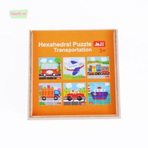 Puzzle Hexahedral Transportasi