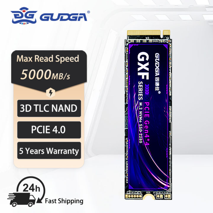 GUDGA Nvme Pcie 4.0 Internal Solid State Drives Gen4 5000MB/s M.2 Nvme ...