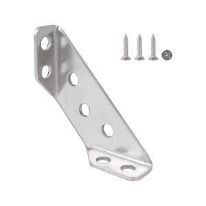 30/20/10Sets Universal Furniture Corner Connector / Stainless Steel Corner Brackets for Cabinet / Angle Shelf Support Fixed Brace Kits with Screws