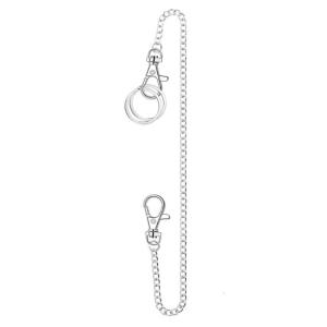 Cả hai đầu tôm hùm khóa đai Có Dây Xích Dây móc ví quần chuỗi dây móc khóa túi với Keyring cho quần vành đai jeans Wallet-Key