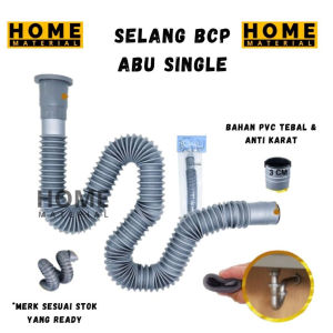 Selang Pembuangan Bak Cuci Piring / Selang Afur Drat BCP 1meter / Selang bcp abu