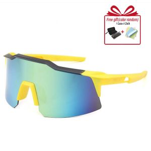 Large Frame Colorful Cycling Glasses Fashion Men and Women Outdoor Sports Running Glasses Sunglasses