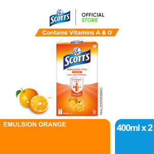 [Twin Pack] Scott’s Emulsion Orange Flavour (2 x 400ml)
