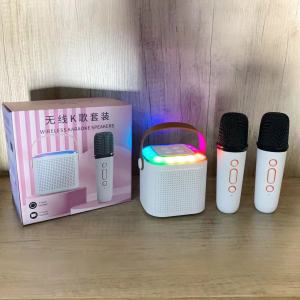 Aigo Wireless Karaoke Speaker With  Karaoke Bluetooth Microphone K12 Home KTV Karaoke Machine RGB Light Portable Mini Bluetooth Speaker