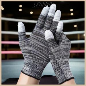 Christmas gift LEYOUFU 12 Pairs Car Vinyl Wrap Gloves Polyester PU Coated Fingertip Anti-Static Gloves Dust-Free Window Tint Working Gloves