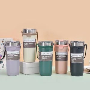 710ml Take Away Tumbler Stainless Steel Handy Cup Car Vacuum Mug Drinking Thermos