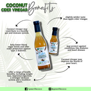 Organic Coconut Cider Vinegar 150ml & 375ml: Apple Cider Vinegar Alternative for Keto & Low Carb Diets