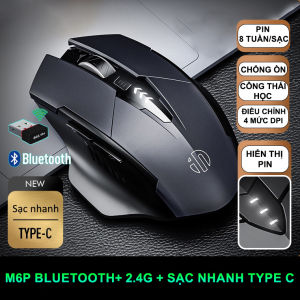 Chuột không dây bluetooth pin sạc SIDOTECH A9 gaming 6 nút bấm hiển thị pin máy tính laptop tablet kết nối Wireless 2.4G