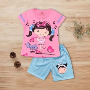 Baju setelan anak cewek / setelan anak perempuan / set baju bayi 1 tahun - 7tahun