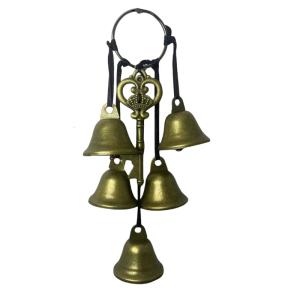 Traditional Witch Wind Bell Keychain Decoration Mysterious Sounds Weather-resistant Hanging Artwork For Home Gardens