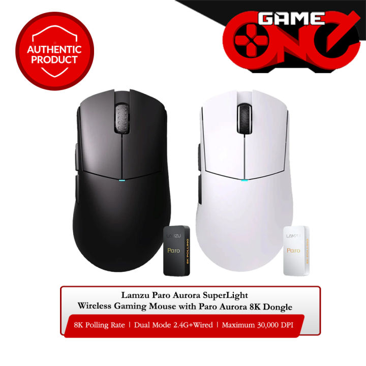 Lamzu Paro Aurora SuperLight Wireless Gaming Mouse + Paro Aurora