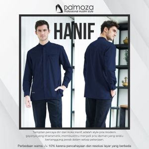 DAMOZA - Koko Damoza Hanif Broken White \ Hanif Black \ Hanif Navy \ Koko Damoza \ Kemeja Damoza