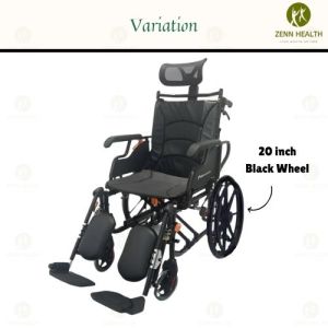 Recline Self-Propelled Lightweight Foldable 20Inch Wheelchair Aluminum/Magnesium Alloy Headrest Support For Elderly Use