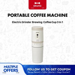 BRUNO Portable Coffee Machine Automatic Grinding Insulated Coffee Cup BOE080
