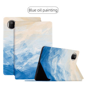 Case For HONOR Pad X7 8.7 inch 2025 Stand Kids Cute Cartoon Oil Painting Pattern Shockproof Shin-chan Leather White Snow Cover