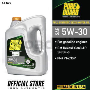 Pure Guard 5W30 GM Dexos1 Gen3 API SP/GF-6 Full Synthetic Engine Oil For Gasoline Hybrid Engines 4 Liters P1403SP Pureguard