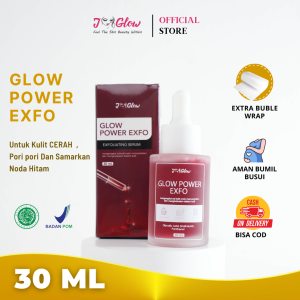 Jglow Skincare Glow Power Exfo Serum Exfoliasi Membantu Mengangkat sel kulit mati Menyamarkan Noda Hitam  Serta Menghaluskan Tekstur Kulit - 30ml