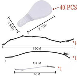 40/120 Pcs Face Tape Lifting Invisible with 3 Dark String for Wrinkles Jowls Neck Eye Waterproof High Elasticity Lift Tape Stickers