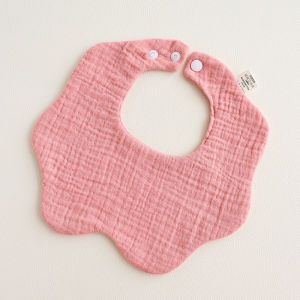 1pcs Baby Bib Soft Absorbent 100% Cotton Bib 360 Rotating Baby Towel Teething Drooling Bib For 0-3 Years