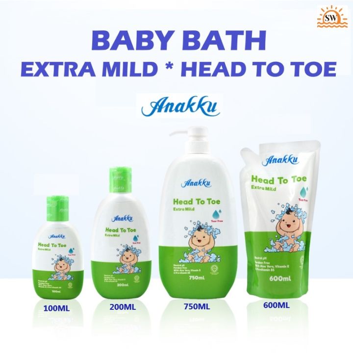 Anakku Baby Bath Extra Mild Head To Toe | Sabun Mandian Bayi | Lazada