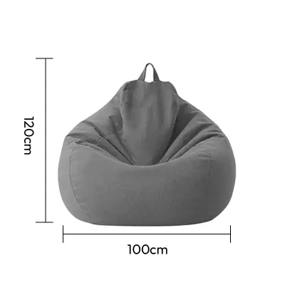 Lazy Sofa Chair Cloth Cover Bean Bag Cover Tatami Foot Pedal Cover Childrens Cotton And Linen Fabric Cushion Cover