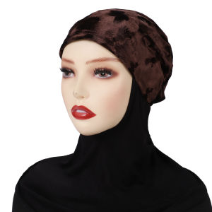 Jifang Women Elastic Soft Plain Velvet Muslim Hijab Inner Cap PW107