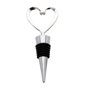 【WTC】 Elegant heart-shaped red wine champagne bottle stopper Valentines Day wedding party gift vacuum sealed reusable and kept in good condition can be given to friends