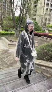Wonderful Days Portable Thickened Raincoat Disposable Waterproof Raincoat Adult children Outdoor Travel Raincoat