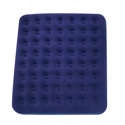 （FREE Bantal ）Kasur Angin Karet 185cm x137cm Matras Lazy Bag SINGLE Bestway Kasur Angin Double + Pompa Listrik Lem - Biru/Putih
